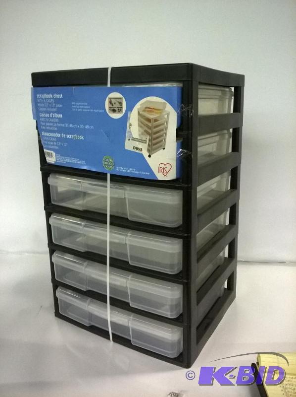 lot 74 image: IRIS Project and Scrapbook Carts 6 Case Chest, SBC-356