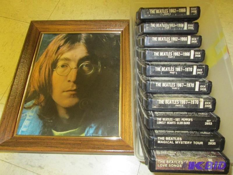 lot 116 image: Lot of 10 Beatles 8 tracks with a John Lennon...