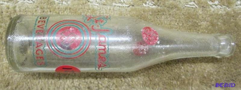 lot 123 image: Vintage Bottle from StJames beverages...