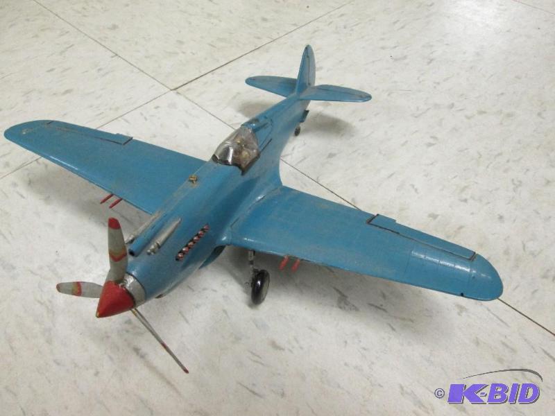 lot 129 image: Vintage model airplane...