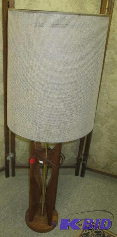 lot 61 image: 44 inch tall lamp with shade...