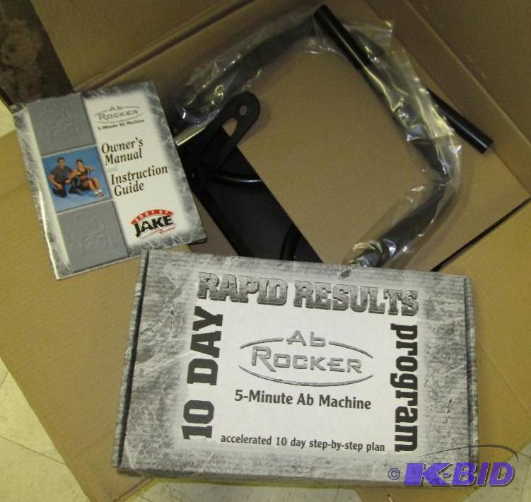 lot 96 image: Ab Rocker 5 minute ab machine, new...never as...