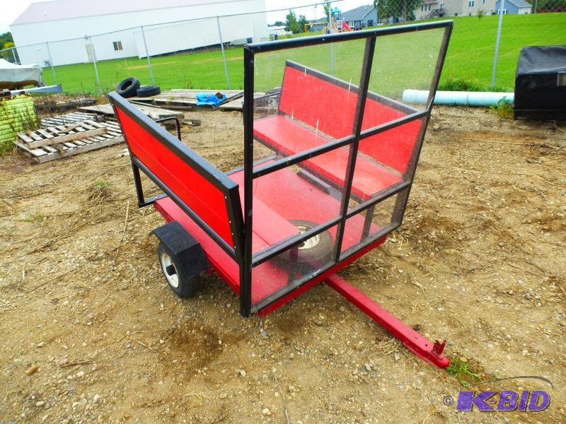 Yard Utility cart Red wagon with bench seats...