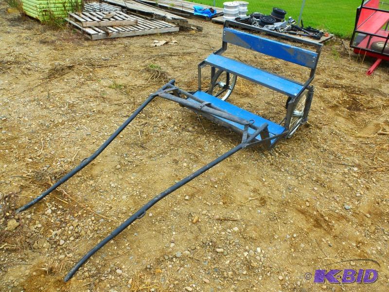 Horse cart Blue 2 wheel horse cart- Approxim...