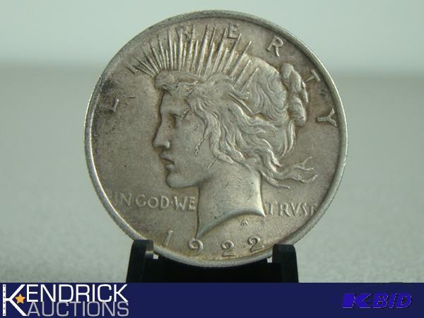 1922 90% Silver Peace Dollar