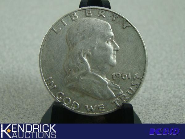 1961 90% Silver Franklin Half