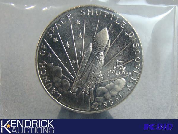 1988 Space Shuttle Marshall Islands Commemorative $5 Coin