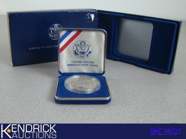 1987 S Proof 90% Silver Constitution 200th Anniversary Commemorative Dollar