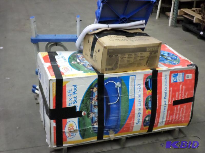 lot 27 image: Sand-N-Sun 18x4 Easy Set Pool, Complete Wit...