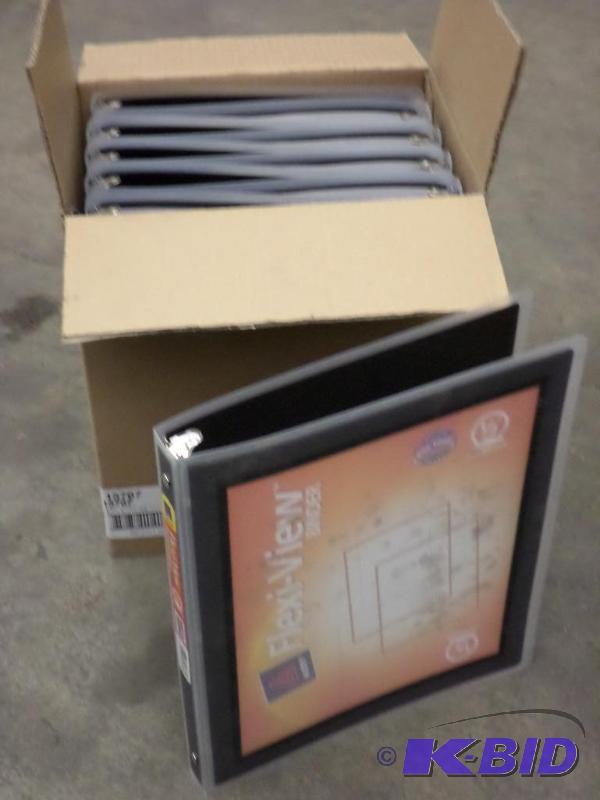 lot 28 image: (10) New 12" Flex-View 3-Ring Binders...