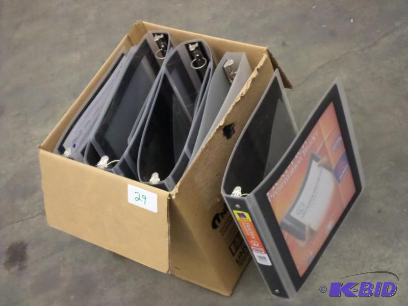lot 29 image: (7) New Flex-View 3-Ring Binders...