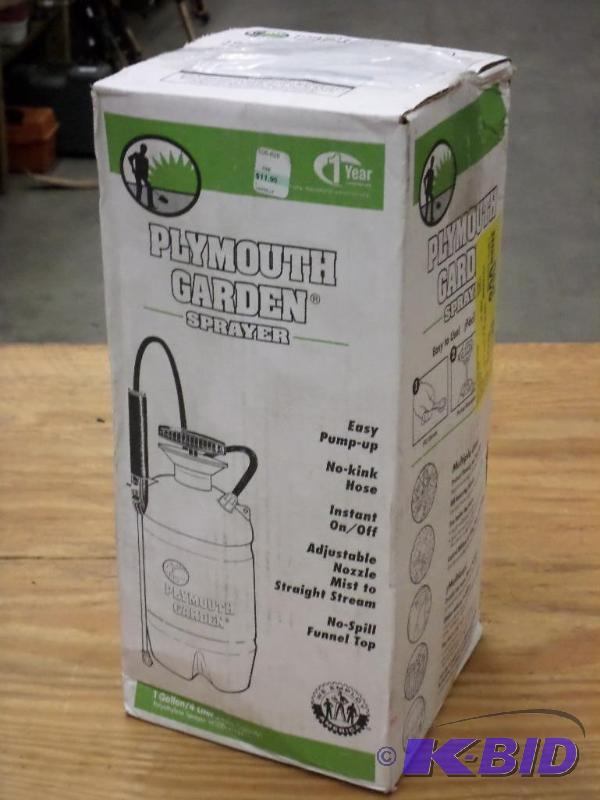 lot 45 image: 1-Gallon Plymouth Garden Sprayer...