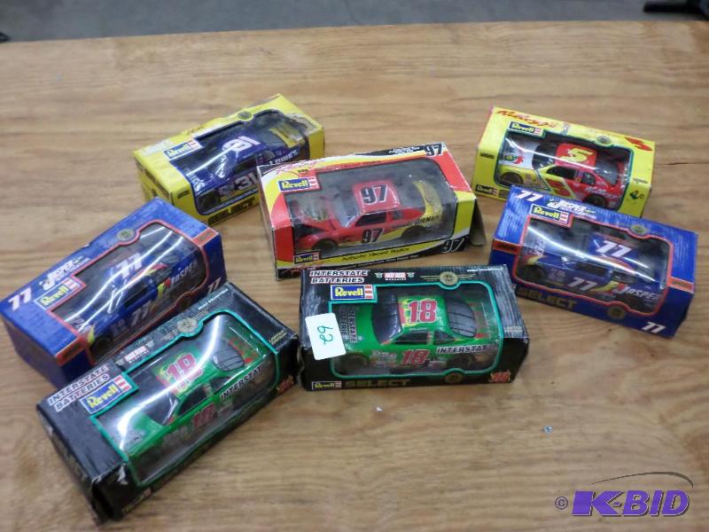 lot 62 image: (7) Various Die-Cast Cars With Boxes...