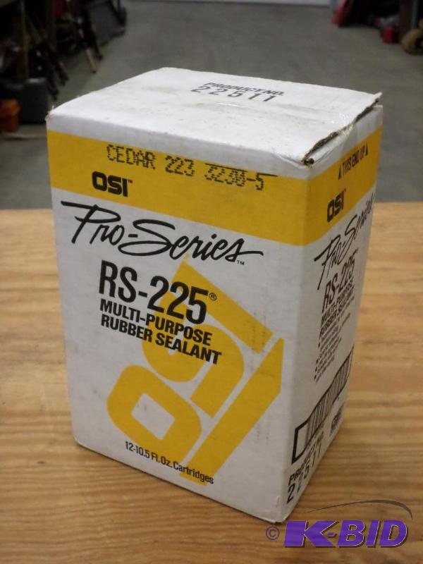 lot 69 image: 12-Pack Of RS-225 Rubber Sealant, 10.5oz Tube...