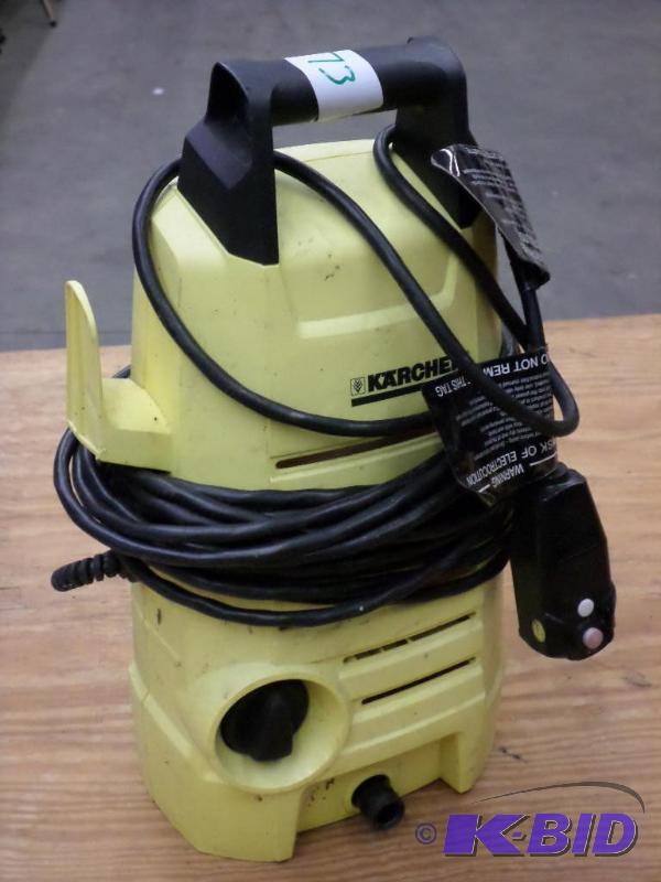 lot 73 image: Karcher Electric Pressure Washer, No Hose Or ...