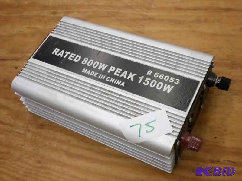lot 75 image: 800 Watt (1500 Peak) Power Converter...