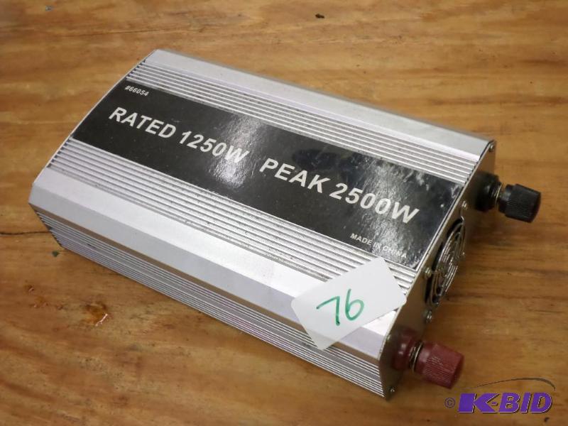 lot 76 image: 1250 Watt (2500 Peak) Power Converter...