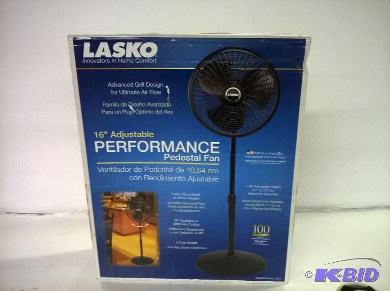 Lasko 2527 16 Adjustable Pedestal Fan | CRATE Waconia #153 Children's  Pet's u0026 Household | K-BID