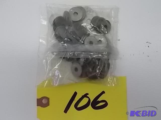 lot 106 image: 100 pk. No. 10 Steel Fender Washers, New...