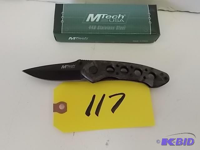 lot 117 image: M-Tech MT-159 Lock Blade Knife, New...