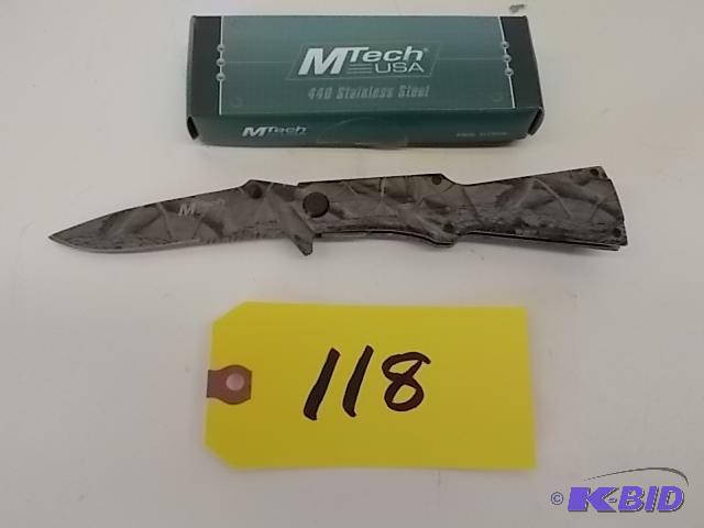 lot 118 image: M-Tech MT-369 Spring Assist Lock Blade Knife,...
