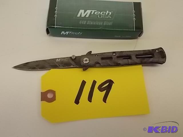 lot 119 image: M-Tech MT-336 Spring Assist Lock Blade Knife,...
