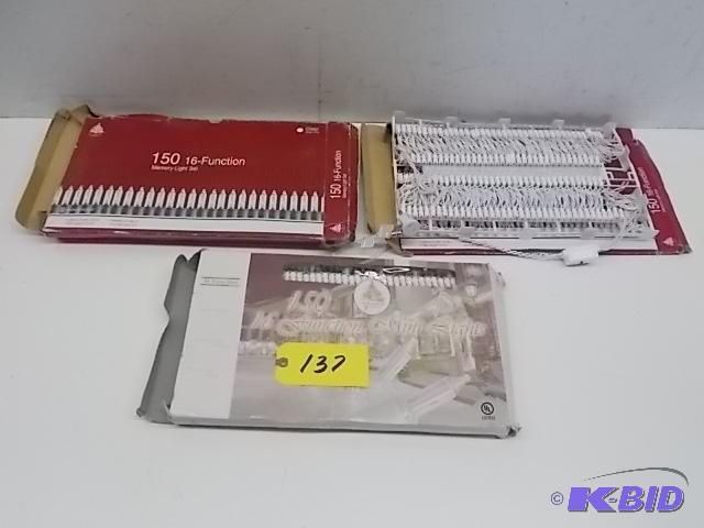 lot 137 image: (3) 150 ct. Memory Light Sets...