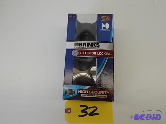 lot 32 image: Brinks Exterior Locking Keyed Entrance, Colon...