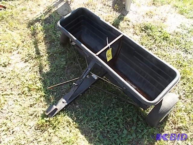 lot 6 image: Agri Fab Model 175 Pull Behind Drop Spreader,...