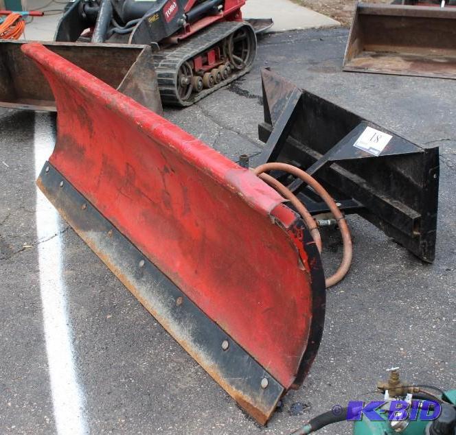 lot 81 image: Snowplow Attachment for Skid Loader...