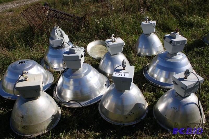 lot 211 image: Lot of (9) General Electric Lightbulb ballast...