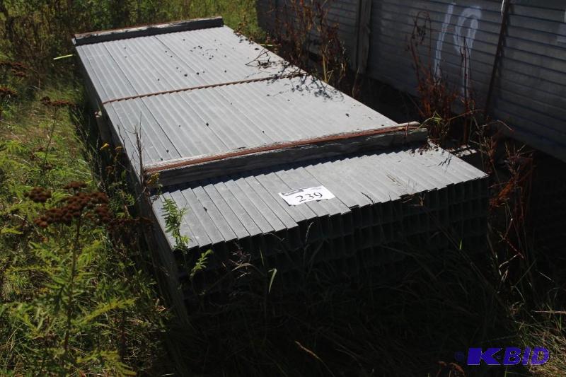 lot 239 image: Bundle Lot of Galvanized Steel Building Studs...