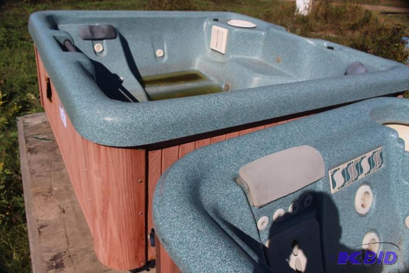 lot 263 image: Balboa Sauna Hot Tub 4-Seater Adjustable Je...