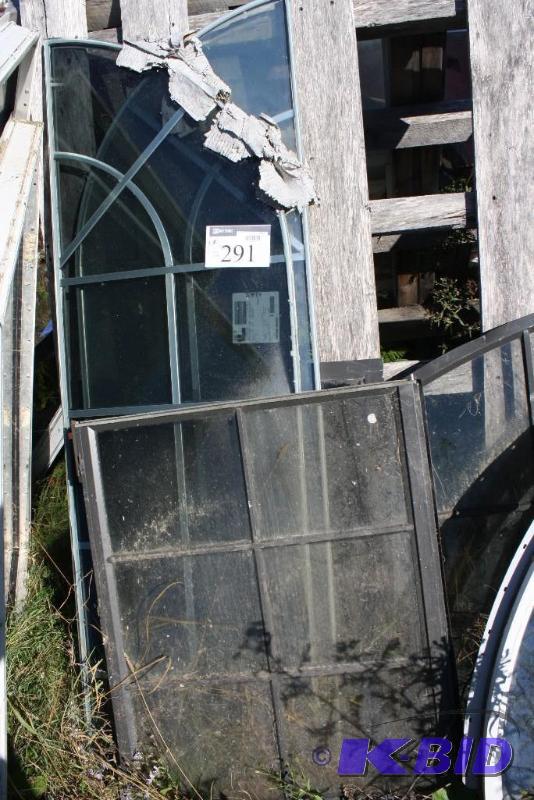 lot 291 image: Lot of (4) Windows Casement Window, Black Gr...