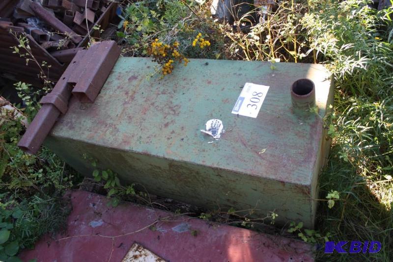 lot 308 image: Steel gasliquid reservoir missing cap....