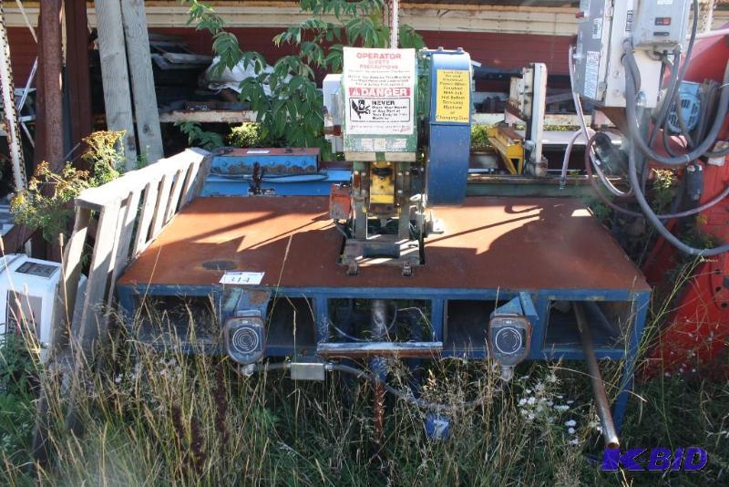 lot 314 image: General Electric Industrial Table Saw 72&quo...