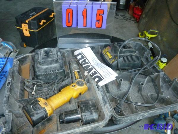lot 15 image: Dewalt cordless screwdriver with 2 batteries ...