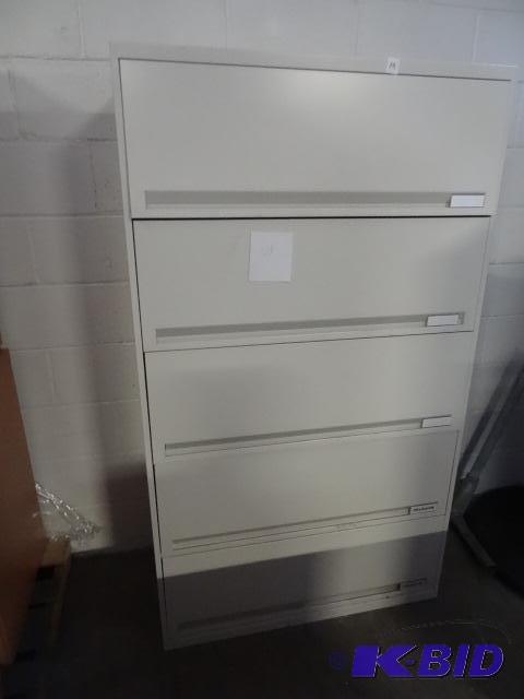 36&quot metal 5 drawer lateral file....