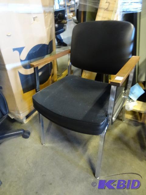 Metal framed side chair...