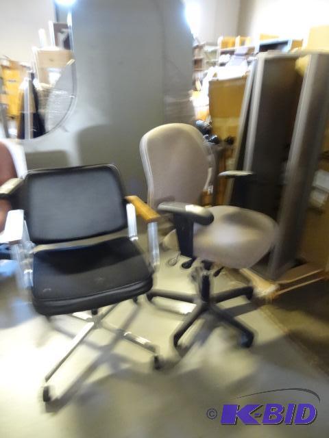 2 office chairs on wheels...
