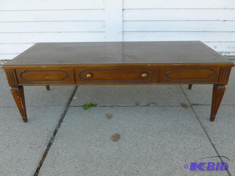 lot 19 image: Vintage Mersman&nbspsolid wood and brass foo...