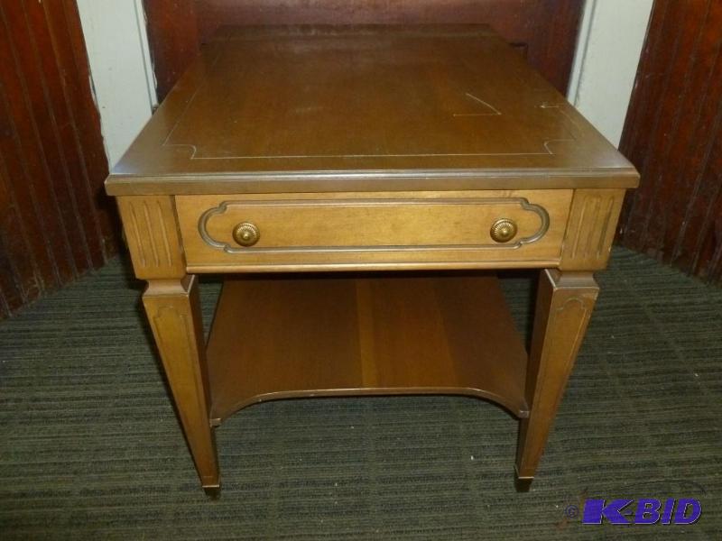 lot 20 image: Vintage Mersman&nbspsolid wood and brass foo...