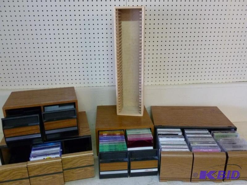 lot 47 image: Lot of four cd music cases, some loaded up wi...