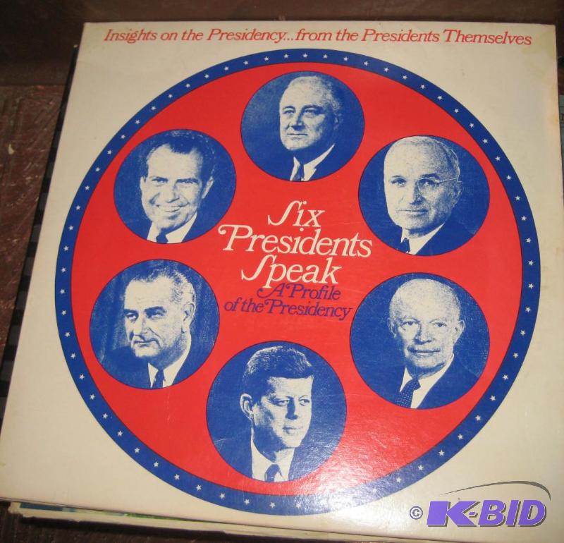 lot 037 image: Six Presidents Speak A Profile of the Presidency LP