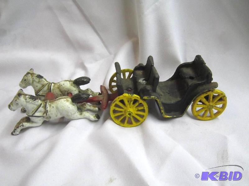 Cast Iron Carriage with horses