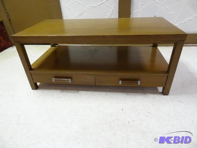 American of Martinsville 2 drawer coffee tabl...
