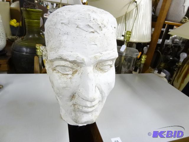 Large plaster head. Great listener and cool c...