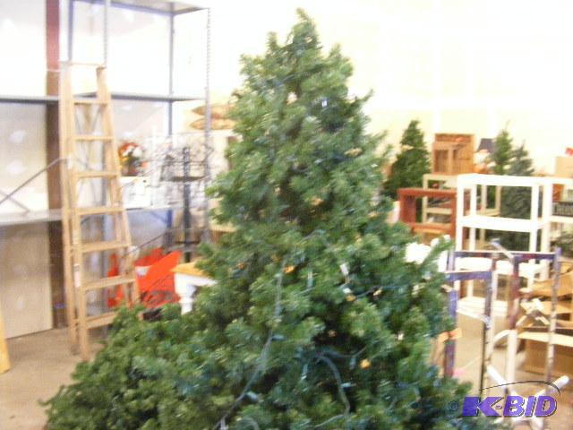 Christmas Tree, 7 tall, partially strung plu...