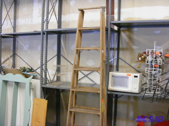 Wooden A frame ladder, 8 foot...