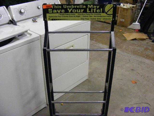 Umbrella Display Stand, on wheels...